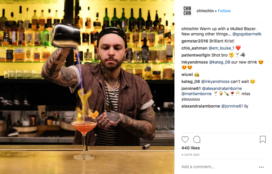 Chin Chin Bar Post Example Photo