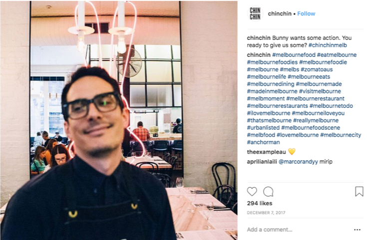 Guy With Glasses At Chin Chin Photo