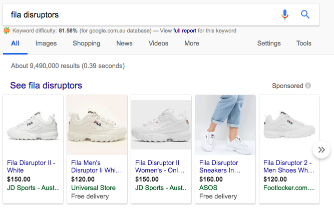 fila disruptors